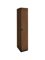 Single Tier Wood Locker (Brown)
