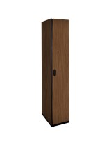 Single Tier Wood Locker (Brown) (Legacy Lockers (Laminate)