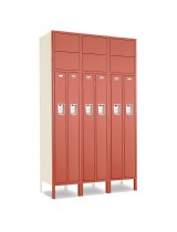 2 Person Office Lockers 3-Wide