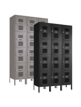 Four Tier Ventilated Metal Box Lockers