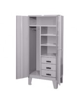 3 Drawer Wardrobe Storage Locker with Legs