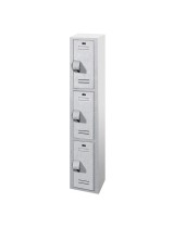 12" Wide Triple Tier Plastic Lockers