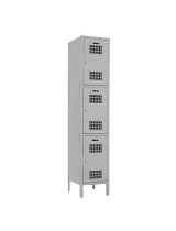 Triple Tier Ventilated School Locker with Friction Catch Handle