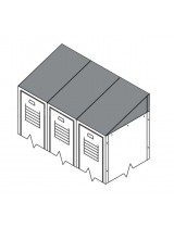 3-Wide Sloped Top Kit Gray