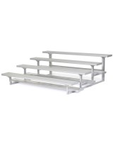 Four Row Low Rise Aluminum Bleacher 