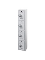 18" Wide Four Tier Plastic Box Lockers