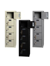 5 Cell Phone Lockers Unit with Key Locks