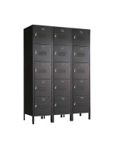 Five Tier Box Lockers With Pull Tabs black