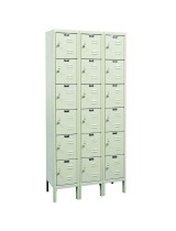 Six Tier Rust Resistant Box Lockers 3 Wide