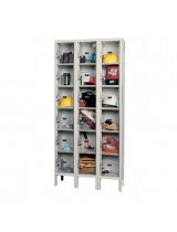 Six Tier Employee Clear View Box Lockers