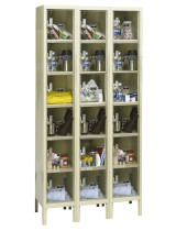 Hallowell Six Tier Safety View Lockers