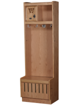 Open Front Locker Autumn Oak Finish