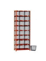 Basket Lockers Rack 8 High