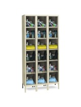 Six Tier Clear View Box Lockers
