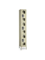 Employee See-Through Triple Tier Locker
