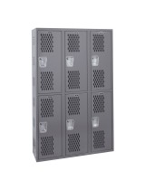 Double Tier All-Welded Ventilated Lockers
