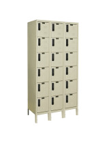 Hallowell Six Tier Electronic Lockers