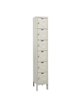 Hallowell Six Tier Box Locker 1 Wide-Parchment