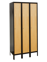 Hallowell Single Tier Hybrid Wood/Metal Lockers