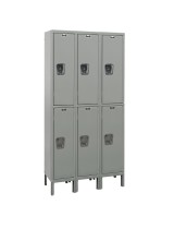 Hallowell Double Tier Maintenance Free Lockers 