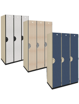 Single Tier Wood Storage Lockers (Pattern Finish)
