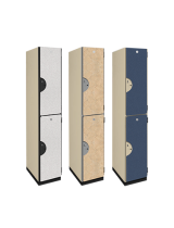 Double Tier Wood Storage Locker (Pattern Finish)