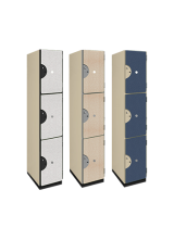 Triple Tier Wood Storage Locker (Pattern Finish)