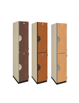Double Tier Wood Storage Locker (Wood Grain Finish)