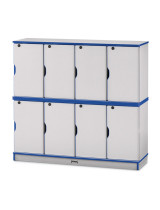Colorful Kids Lockers Double Stack