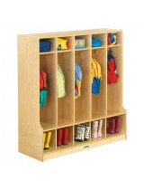 Kids Wooden Coat Lockers with Seats and Cubbies
