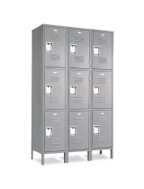 Penco Gray Triple Tier Lockers