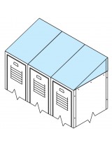 Penco Slope Top Kit for 3 Lockers