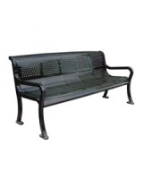 Perforated Roll Formed Locker Room Bench