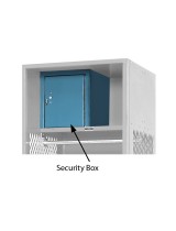 Security Box for Stadium Lockers Blue