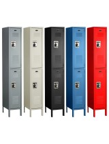 Double Tier Electronic Locker Collage