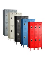 Double Tier Electronic Lockers Collage