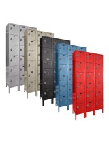 Six Tier Electronic Box Lockers Collage