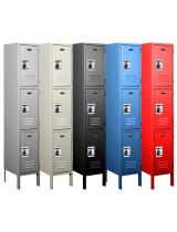 Triple Tier Electronic Locker Collage