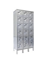 304 Stainless Steel Six Tier Lockers (Image 1)