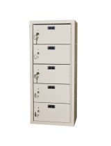 pistol locker with 5 compartments