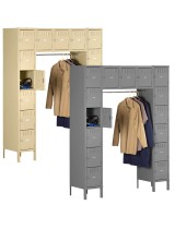Tennsco 15 Person Metal Wall Lockers
