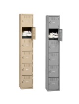 Tennsco 6 Tier Metal Box Locker no legs 