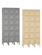 Tennsco 6 Tier Metal Box Lockers