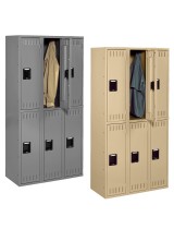 tennsco double tier metal lockers