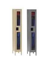 Tennsco single tier c-thru lockers