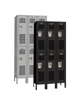Double Tier Ventilated Gym Lockers Main