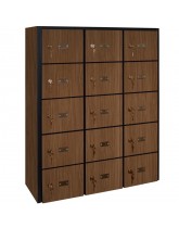 15 Wood Cell Phone Lockers Unit