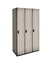 Single Tier Wood Lockers (White)