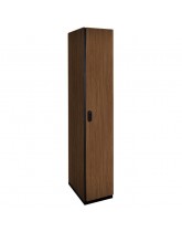 Single Tier Wood Locker (Brown)