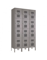 Four Tier Ventilated Lockers